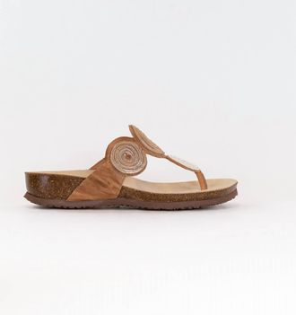 Think Womens Julia Sandal In Nude Kombi