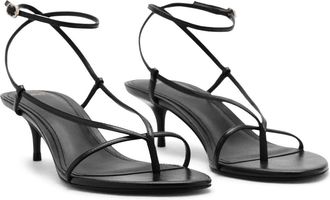 Mango Ankle Strap Sandal in Black at Nordstrom, Size 9.5Us