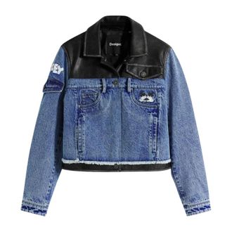 Desigual Chaq Constras Jacket - - Jackets - Donna - Blu - L