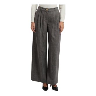 A|X Armani Exchange Broeken, Dames, Grijs, XS, Wol, Regular Fit Broeken