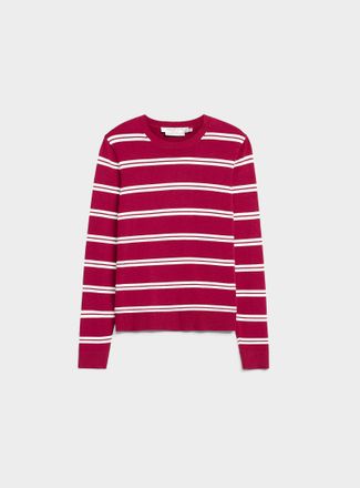Contemporaine Womens Striped fine-knit sweater