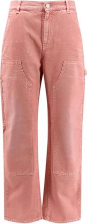 Pinko Wide Broeken - Dames - Straight fit broeken - Roze - W27 - Broeken