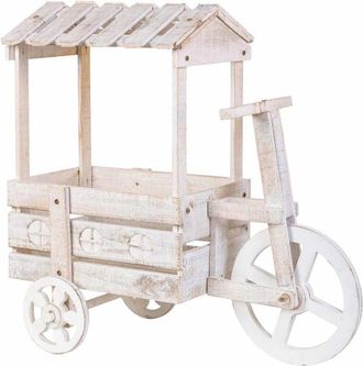 Wanderlust Deco Wanderlust Deco - Soporte macetero de madera 78x37x75h cm