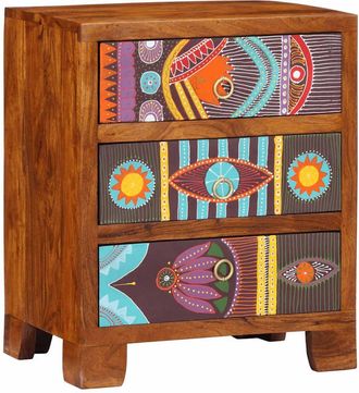 Berkfield Home Sideboard Multicolour 50x35x60 Solid Wood Acacia