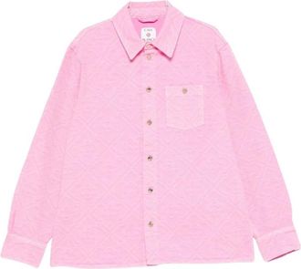 Casablanca Sp 26-Sh-260 01 Shirt - Heren - Casual Overhemden - Roze - XL - Overhemden