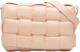 Bottega Veneta Pre-owned Padded Cassette Shoulder Bag - Dames - Vintage Schoudertas - Beige - ONE Size - Leer - Vintage