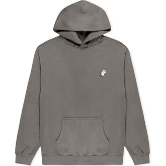 Dalix Ghost Relaxed Midweight Faded Fleece Hoodie in Faded Gray at Nordstrom, Size Xx-Large