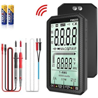 OEM Mult&iacute;metro Digital Autom&aacute;tico True Rms De 6000 Cuentas Con Alarma Sonora/lum&iacute;nica, Comprobador El&eacute;ctrico Ncv Para Temperatura, Capacitancia, Voltaje/c