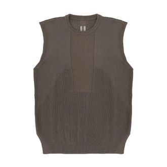 Rick Owens Sleeveless Knitwear - - Knitwear - Uomo - Marrone - S
