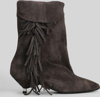 Gis&egrave;l moir&egrave; Ariana Low Heels Ankle Boots
