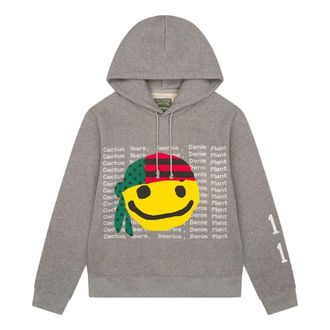Denim Tears x Cactus Plant Flea Market Smiley Face Hoodie Grey DTCT-6036