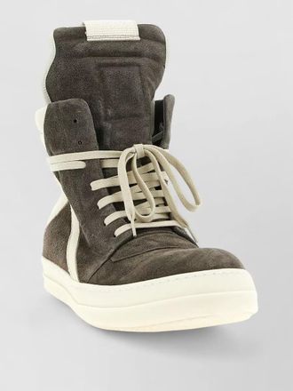 Rick Owens leather hi-top sneakers