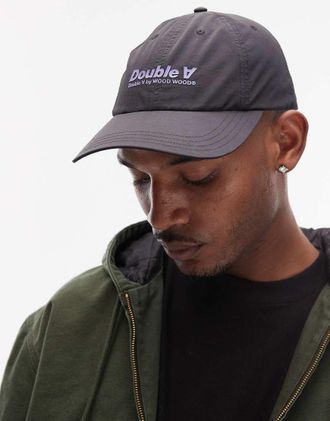 Wood Wood Double A By Wood Wood - Cappellino tecnico nero