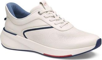 Johnston & Murphy Surge U-Throat Embossed Sneaker in White Full Grain at Nordstrom, Size 11.5