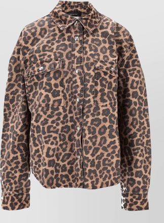 Anine Bing leopard-print shirt