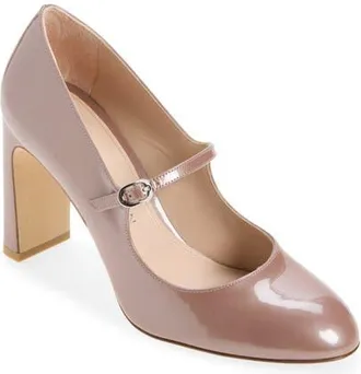 Stuart Weitzman Babette Mary Jane 85 Pump in Almost Mauve at Nordstrom, Size 10.5