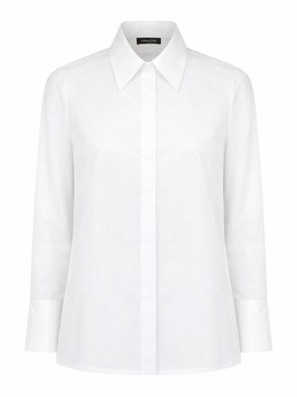 Fabiana Filippi White Pointed Collar Boxy Shirt