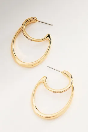 Ettika Golden Rings Hoop Earrings