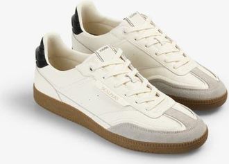 Scalpers Leather Sneaker Contrast Sole in White at Nordstrom, Size 43