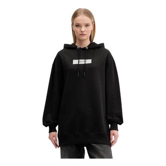 Karl Lagerfeld Katoenen Hoodie - Dames - Hoodies - Zwart - M - Katoen - Hoodies & sweatvesten