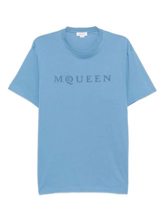 Alexander McQueen logo T-shirt - Blue