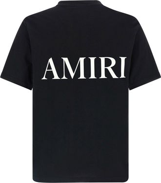 Amiri Logo-Print Cotton T-shirt - Black