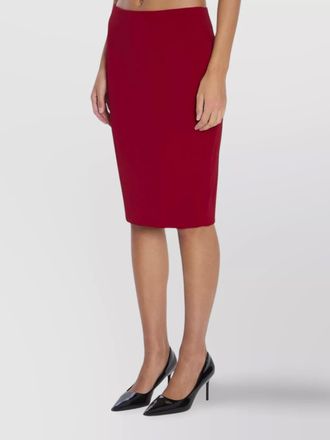 Saint Laurent satin midi pencil skirt