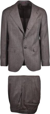 The Gigi Brown Wool Unlined Formal Suit