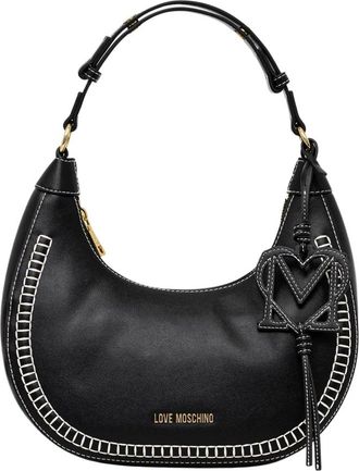 Love Moschino Kleine Tote Bag - Dames - Schoudertassen - Zwart - ONE Size - Leer - Tassen