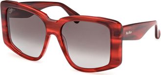 Max Mara MM0098 GLIMPSE6 66B Womens Sunglasses Red Size 57