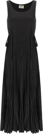 Max Mara Classi Jurk - Dames - Casual kleedjes - Zwart - M - Katoen - Kleedjes