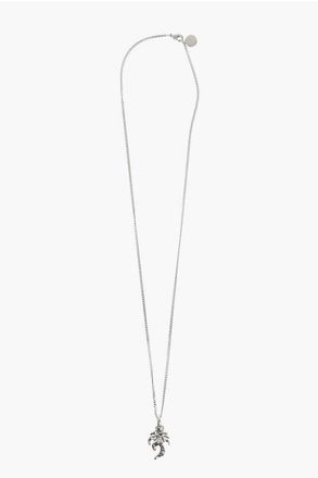 Palm Angels Brass Necklace With Palm-Shaped Pendant size Unica