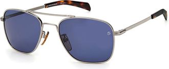 David Beckham Gray Metal Mens Sunglasses