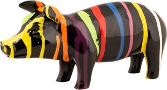 Schubiger M&ouml;bel Skulptur Buntes Ferkelchen