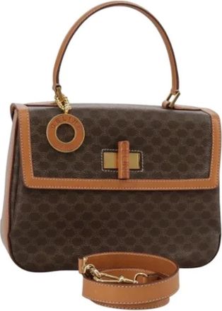 Celine Pre-owned Leather celine-bags - Dames - Vintage Handtas - Bruin - ONE Size - Leer - Vintage