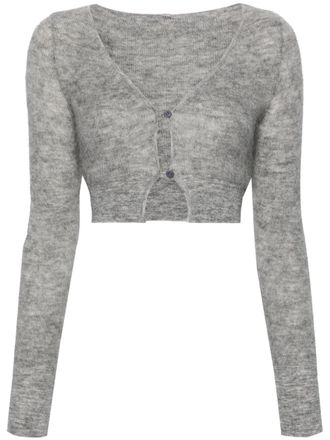 Jacquemus Vest met geborstelde afwerking - Grijs