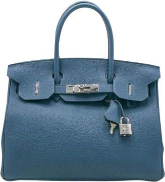 Hermès Blue Togo Leather Birkin 30 - As New