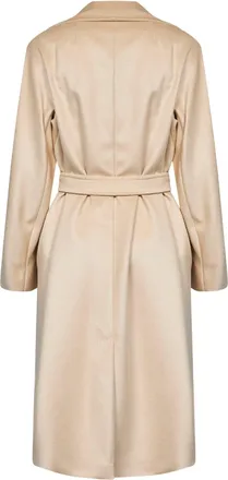 Max Mara Womens Wrap Coat Wkdresina Beige Virgin Wool
