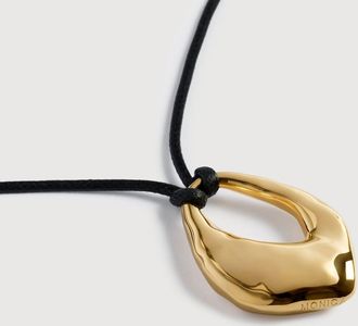 Monica Vinader Gold Antica Bold Cord Necklace