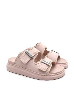 Alexander McQueen Rose Pink Hybrid Slide Size 37
