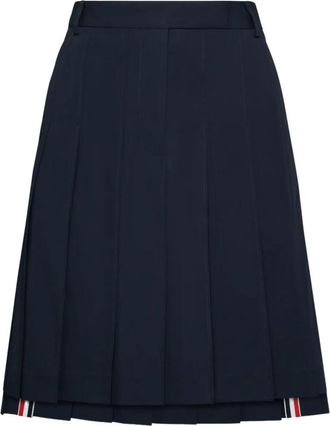 Thom Browne Blue Pleated Skirt
