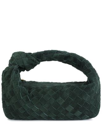 Tiffany & Fred Hand-Woven Suede Knot Pouch