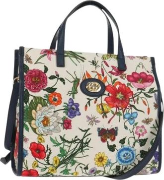 Gucci Pre-owned Handbags, female, Multicolor, Size: ONE SIZE Pre-owned Canvas Handbag