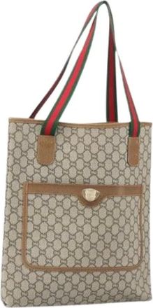 Gucci Pre-owned Tote Bags, female, Beige, Size: ONE SIZE Pre-owned Vintage Tote Bag