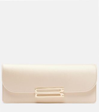 Victoria Beckham Dorian East-West satin clutch