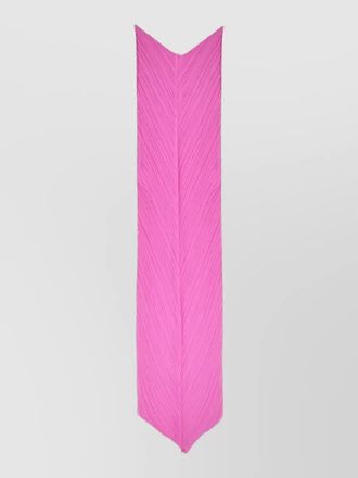 Pleats Please Issey Miyake scarf pleated design and v hem