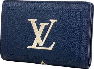 Louis Vuitton Cream Navy Wallet (Bi-Fold) (Pre-Owned)