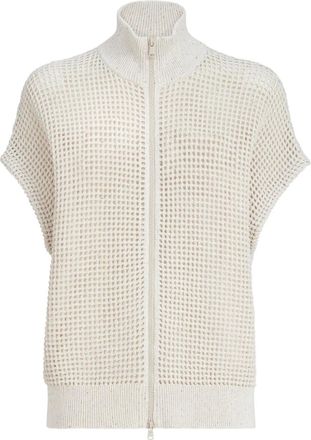 Brunello Cucinelli Cardigan con zip - Toni neutri