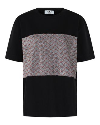 M Missoni Lam&eacute; Diamond Panel T-Shirt