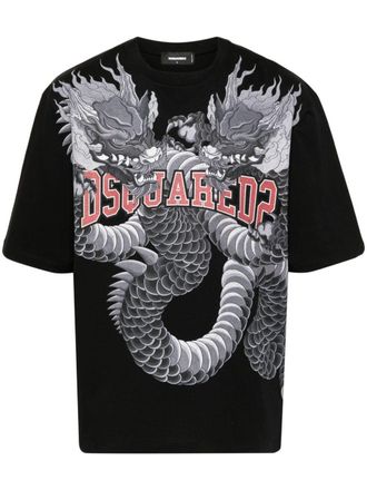 Dsquared2 logo-print cotton T-shirt - Nero